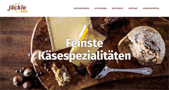Desktop Screenshot of jaeckle-kaese.de